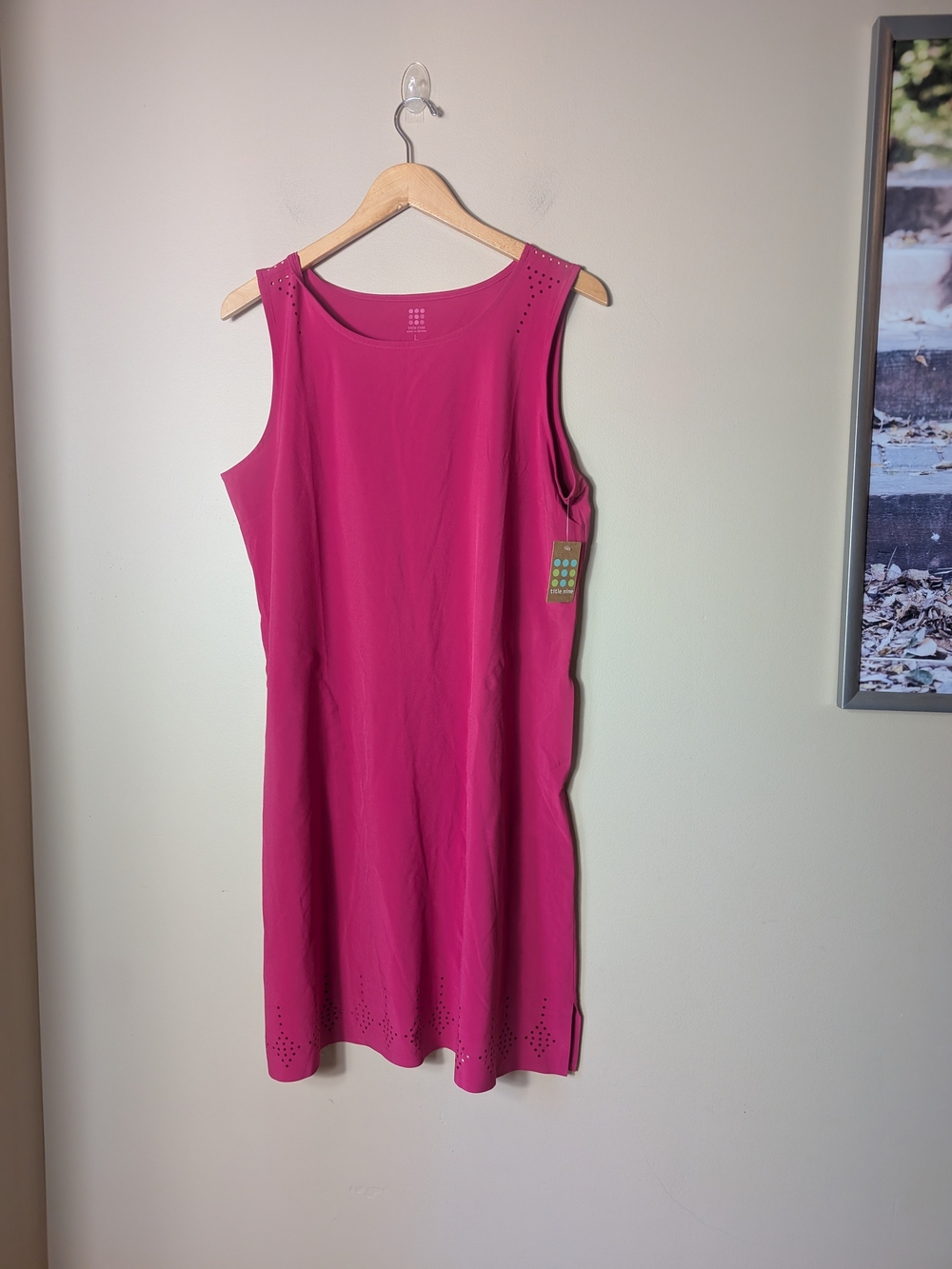 title nine Unconventional Sleeveless Dress Pink Large